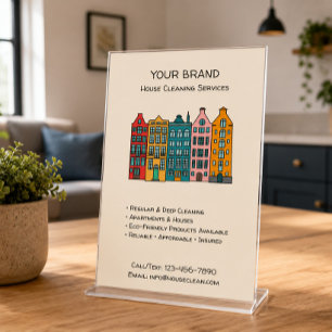 Flyer Serviços Personalizados de Limpeza de Casa QR