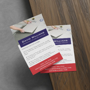 Flyer Serviços profissionais de pavimentos e de calhas