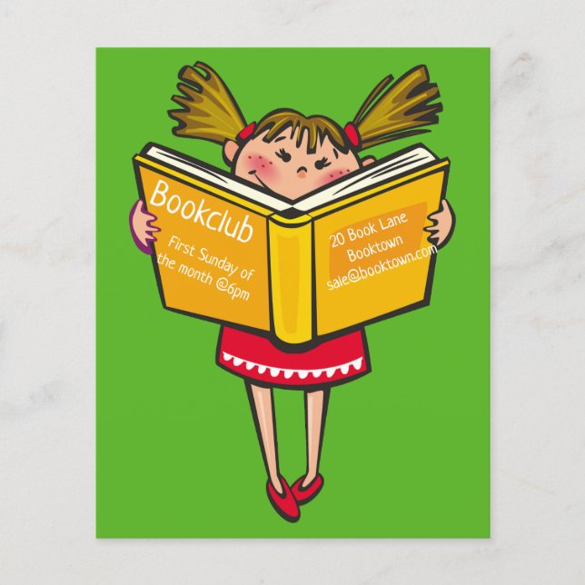 Flyer Sessão de livro do grupo Bookclube (Frente)