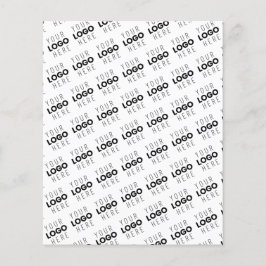 Flyer Seu Logotipo Padrão Diagonal Simples Repetitivo