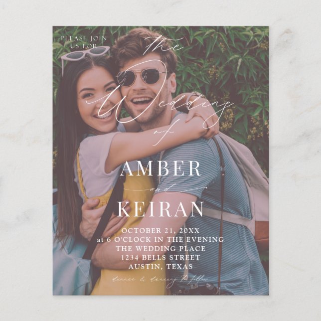 Flyer Shades da Tarde do Orçamento - Casamento de Fotos (Frente)