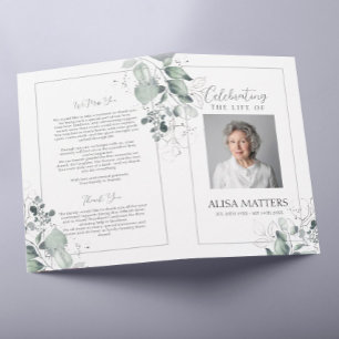 Flyer Silver Sai do Funeral Programa Celebrando a Vida