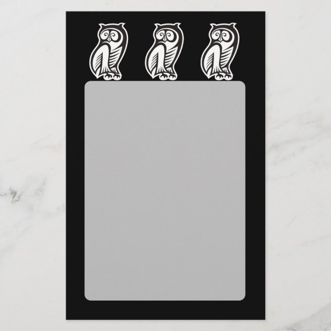 Flyer Símbolo Coruja Branco (Frente)