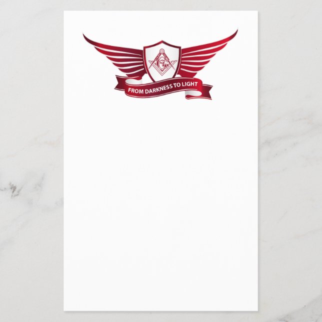 Flyer Símbolo de maçonaria e escudo (Frente)