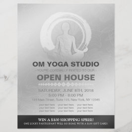 Flyer Símbolo ZEN Open House Studio Pose Instrutor Studi