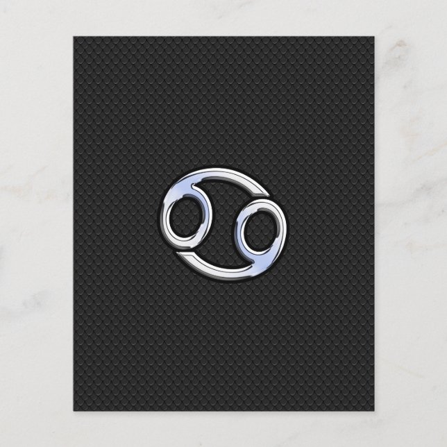 Flyer Símbolo Zodíaco, como Cancer (Frente)