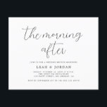 Flyer Simples Caligrafia Orçamento Manhã Após Casamento<br><div class="desc">Caligrafia Simples De Manhã Após Folheto De Casamento</div>