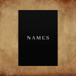 Flyer Simples Preto Personalizado Adicionar Seu Nome Ele<br><div class="desc">Simples Preto Personalizado Adicione Seu Nome Design Elegante para Qualquer Um.</div>