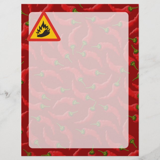Flyer Sinal de perigo de pimenta quente (Frente)
