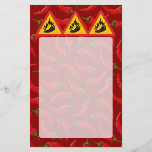 Flyer Sinal de perigo de pimenta quente