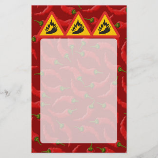 Flyer Sinal de perigo de pimenta quente