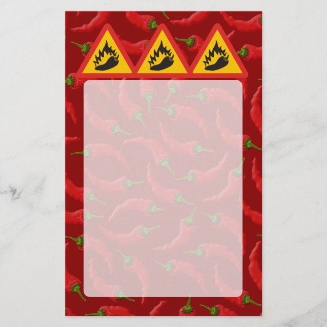 Flyer Sinal de perigo de pimenta quente (Frente)