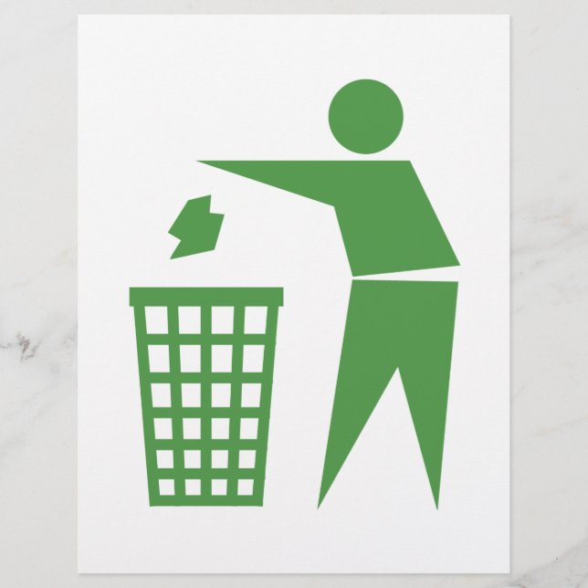 Flyer sinal de reciclagem (Frente)