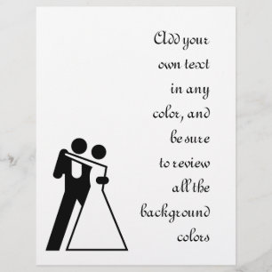 Flyer Sinal internacional para a noiva & o noivo