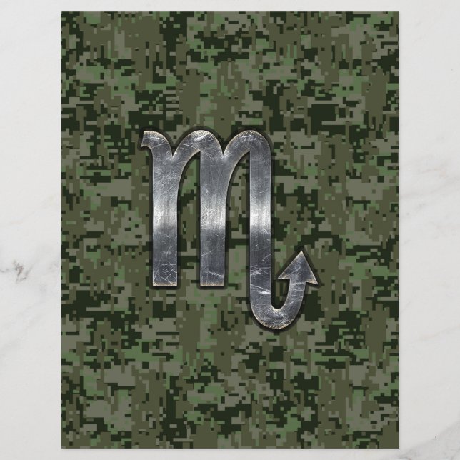 Flyer Sinal Scorpio Zodiac Camo Digital Woodland (Frente)