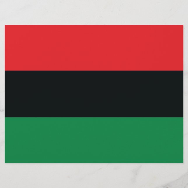 Flyer Sinalizador vermelho, preto e verde (Frente)