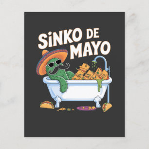Flyer Sinko de Mayo Cinco De Mayo Cactus Funny