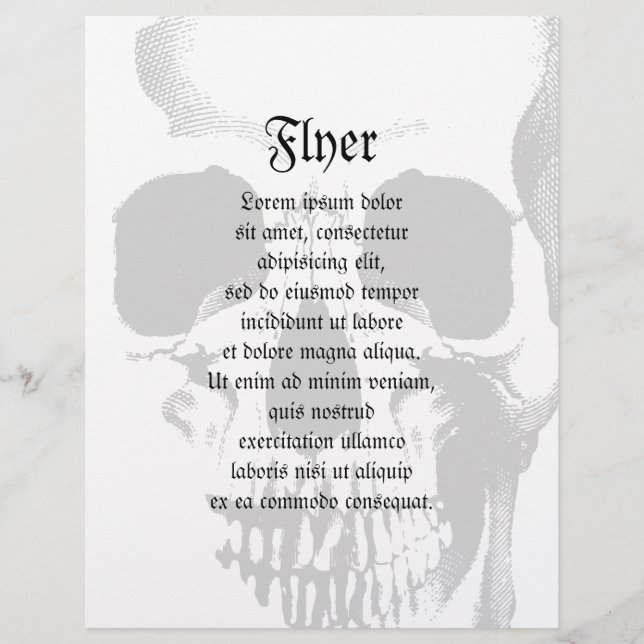 Flyer Skull Face (Frente)