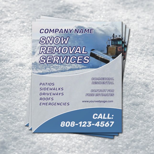 Flyer Snow removal service (Criador carregado)
