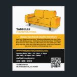 Flyer Sofá Amarelo - Vendas da Loja de Mobiliário<br><div class="desc">Sofá Amarelo - Folheto de propaganda de vendas da Loja de Mobiliário pela Loja de Cartão de visita.</div>