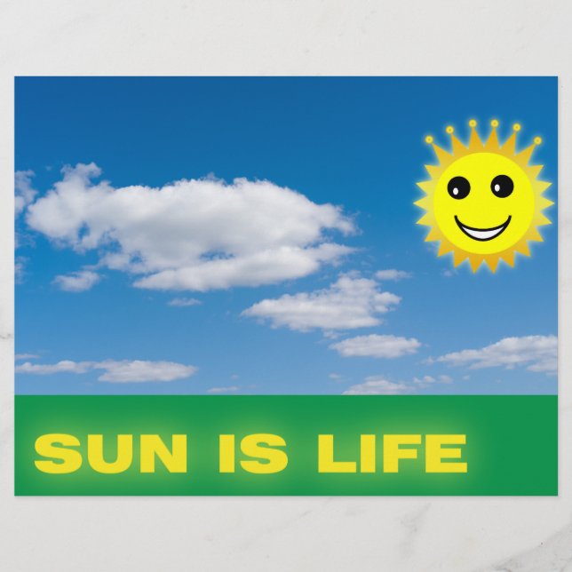 Flyer Sol engraçado (Frente)