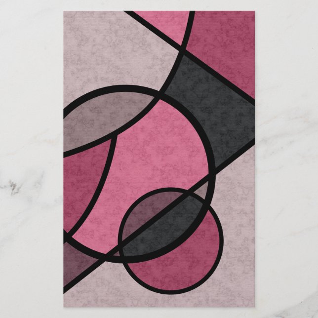 Flyer Sol rosa, abstrato (Frente)