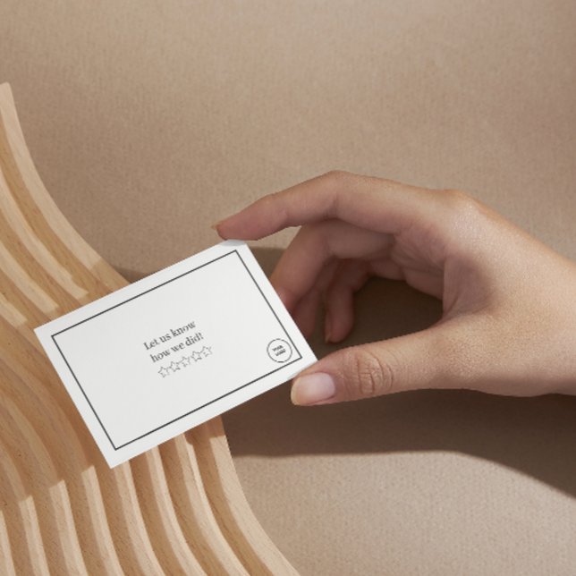 Flyer Solicite a revisão do cliente do obrigado de logot (Criador carregado)