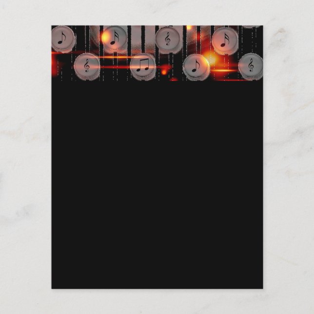 Flyer som-163665 notas de som música arte digital aleató (Frente)