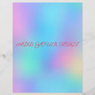 Flyer Sonho Pastel Holográfico