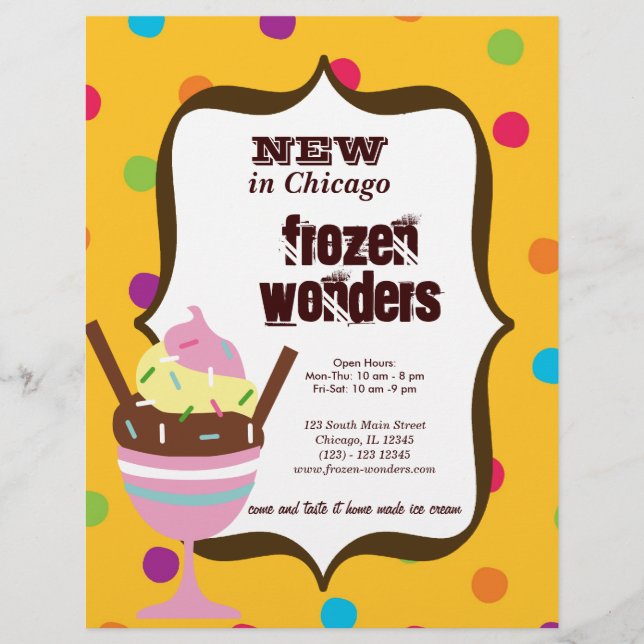 Flyer Sorvete Salon (Frente)