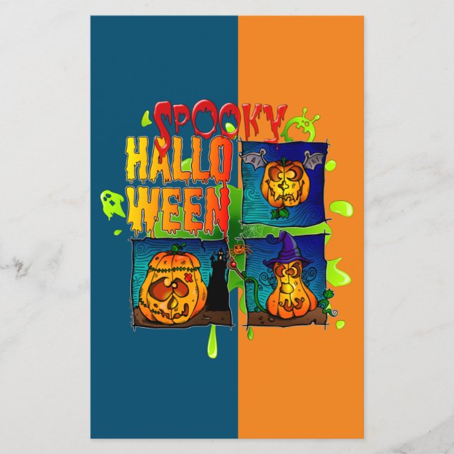 Flyer Spooky Halloween (Frente)