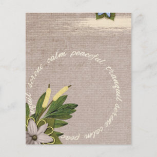 FLYER SRPL SERENE CALM PEACEFUL TRANQUIL FLORL COUNS