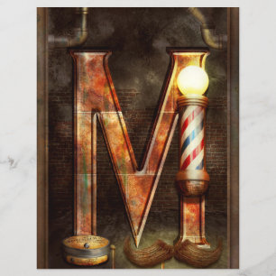 Flyer Steampunk - Alphabet - M é para bigode