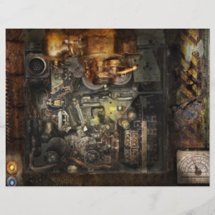 Flyer Steampunk - O Computador De Torre