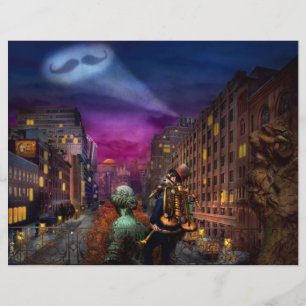 Flyer Steampunk - O Excelente Mustachio