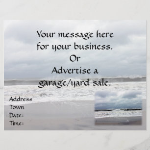 Flyer Stormy Seas do Oceano Atlântico