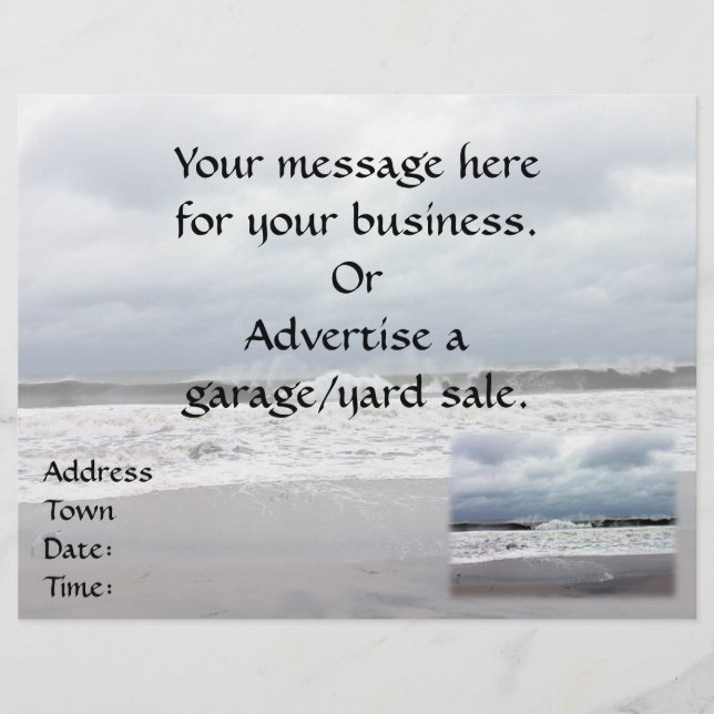 Flyer Stormy Seas do Oceano Atlântico (Frente)