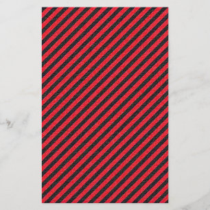 Flyer Stripes Diagonais Finas Pretas e Vermelhas