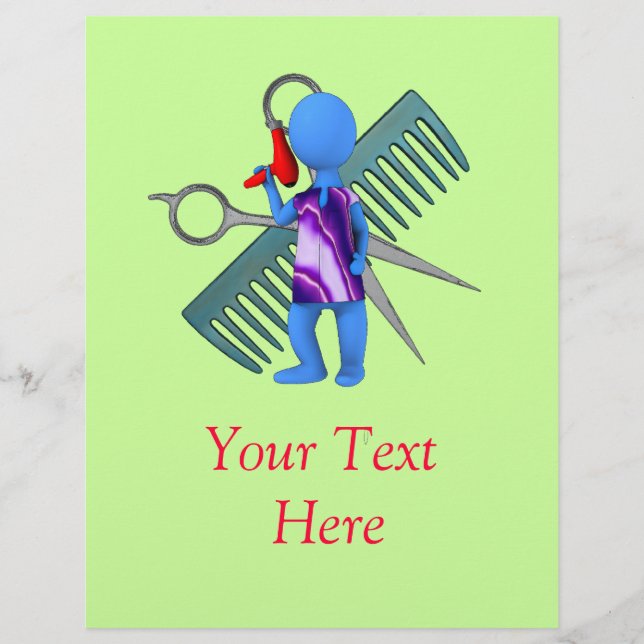 Flyer Stylist para o cabelo (Frente)