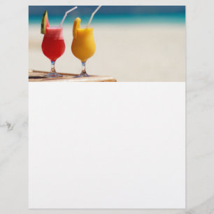 Flyer Suco de fruta na praia