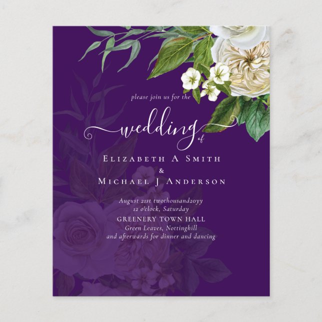 Flyer Suite de casamento sublime - Rosas brancas (Frente)