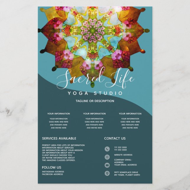 Flyer Summer Sol Mandala (Frente)