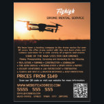Flyer Sunset Drone Silhouette, Empresa de Aluguer de Dro<br><div class="desc">Silhouette De Drone Sunset,  Folhetos De Publicidade Da Empresa De Aluguer De Drones Pela Loja De Cartão de visita.</div>