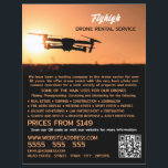 Flyer Sunset Drone Silhouette, Empresa de Aluguer de Dro<br><div class="desc">Silhouette De Drone Sunset,  Folhetos De Publicidade Da Empresa De Aluguer De Drones Pela Loja De Cartão de visita.</div>