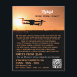 Flyer Sunset Drone Silhouette, Empresa de Aluguer de Dro<br><div class="desc">Silhouette De Drone Sunset,  Folhetos De Publicidade Da Empresa De Aluguer De Drones Pela Loja De Cartão de visita.</div>