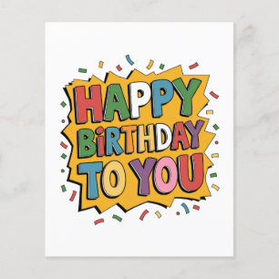 Flyer Surpresa de Histórias Feliz Aniversário