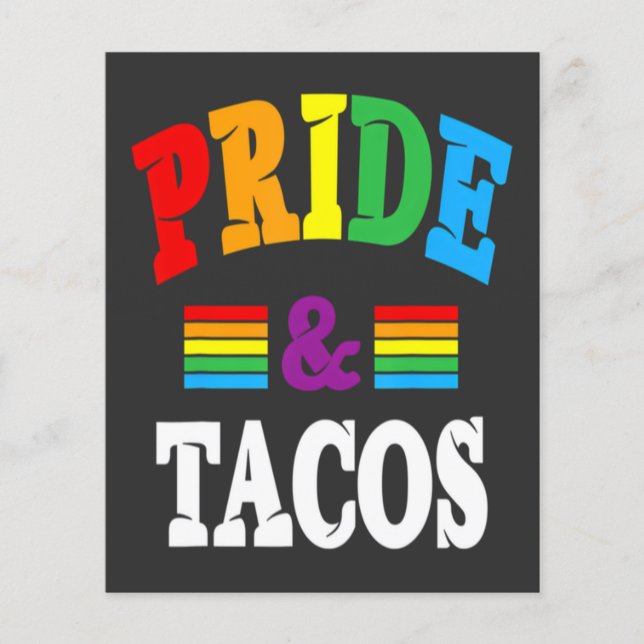 Flyer Tacos Orgulho Lgbt (Frente)