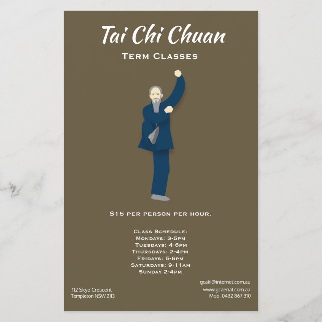 Flyer Tai Chi Chuan (Frente)