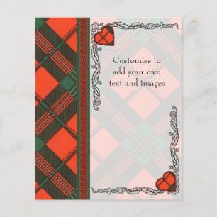 Flyer Tartan escocês do kilt da xadrez do clã de Gedde