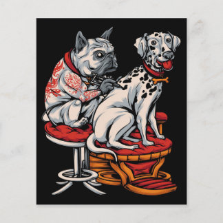 Flyer Tatuagem de cachorro dálmata| CÂNONE DÁLMATA| Pres